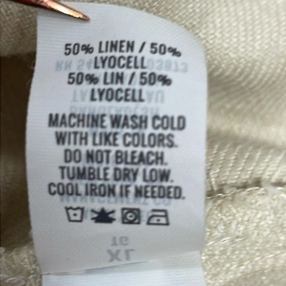 Aerie Twill V Skirt Linen Blend XL - Picture 11 of 13